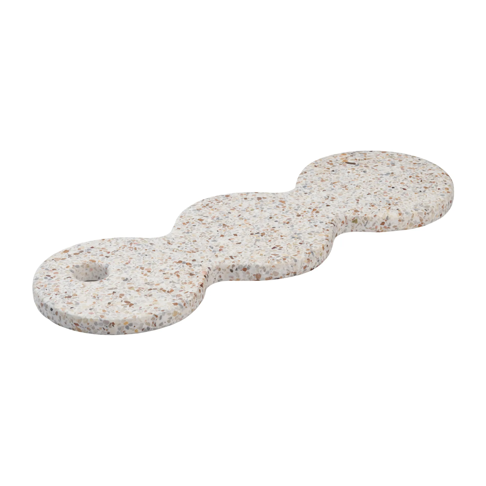 Humdakin Terrazzo tray 40 cm, Red/Beige Humdakin