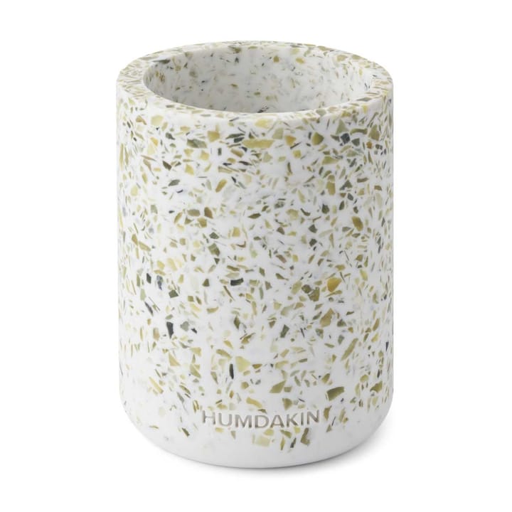 Humdakin Terrazzo vase Ø10 cm - Green-white - Humdakin