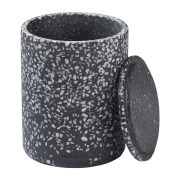 Humdakin Terrazzo vase with lid Ø13 cm - Black - Humdakin