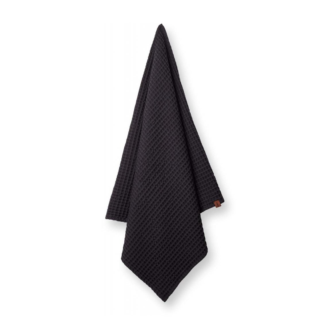 Humdakin Waffle bath towel 70x135 cm Coal | Scandinavian Design | Hand towels | Black