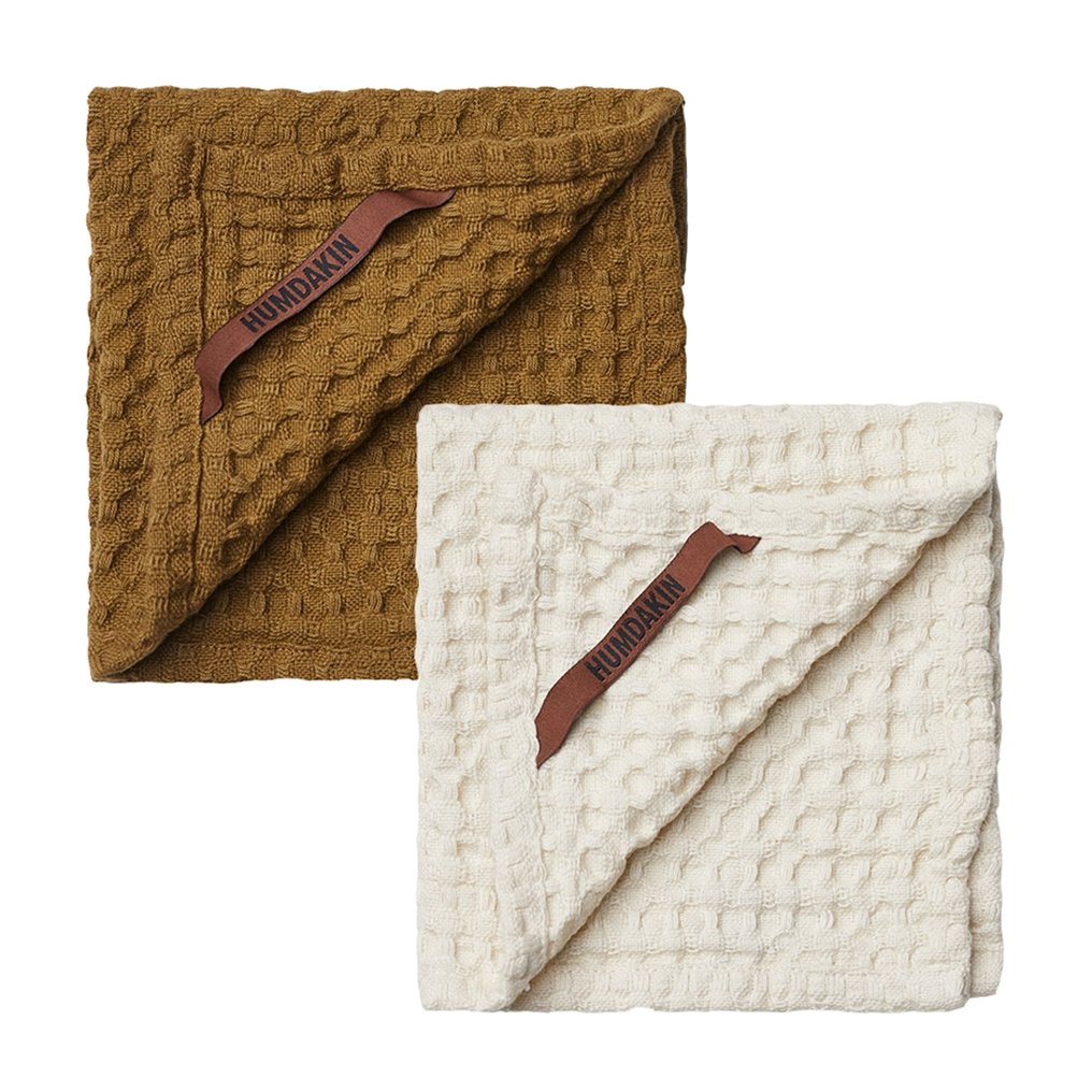 Humdakin Humdakin Waffle dishcloth 28x28 cm 2-pack Sunset-shell