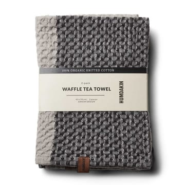 Humdakin Waffle kitchen towel 45x70 cm 2-pack - Coal-stone - Humdakin