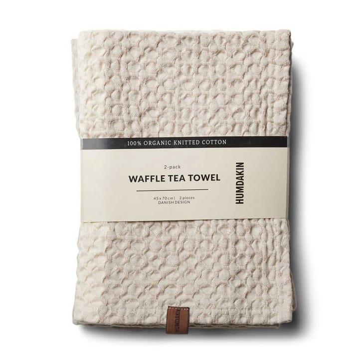 Humdakin Waffle kitchen towel 45x70 cm 2-pack, Light stone-shell Humdakin