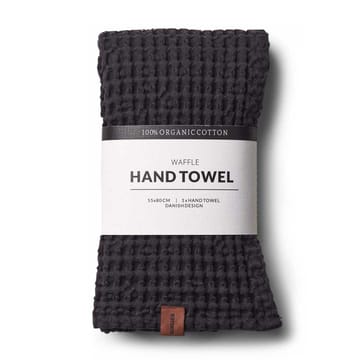 Humdakin Waffle towel 55x80 cm - Coal - Humdakin