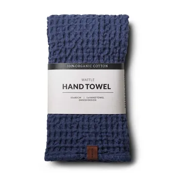 Humdakin Waffle towel 55x80 cm - Sea blue - Humdakin