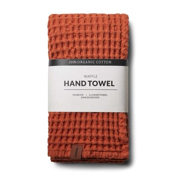Humdakin Waffle towel 55x80 cm - Terracotta - Humdakin