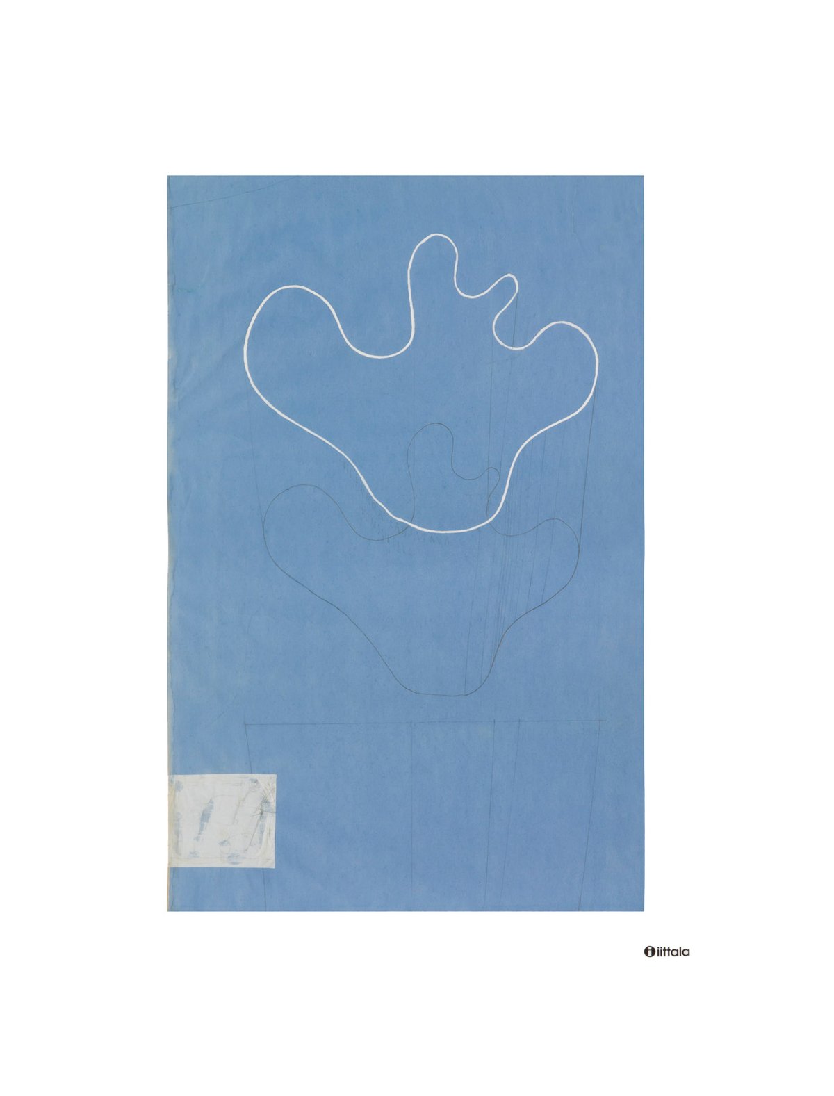 Iittala Aalto art Sketch blue poster 50x70 cm | Scandinavian Design | Posters | Blue