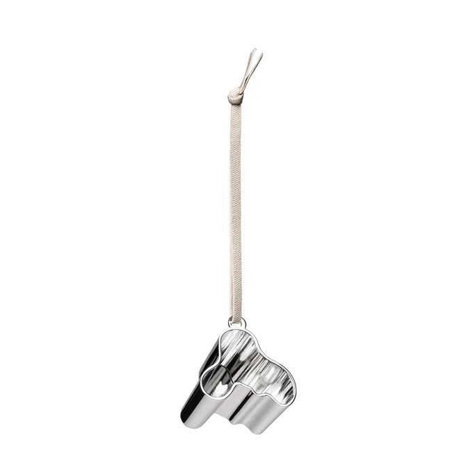 Aalto decoration hanger metal, Silver Iittala