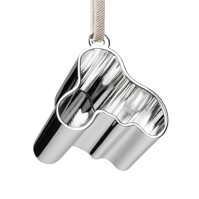 Aalto decoration hanger metal, Silver Iittala