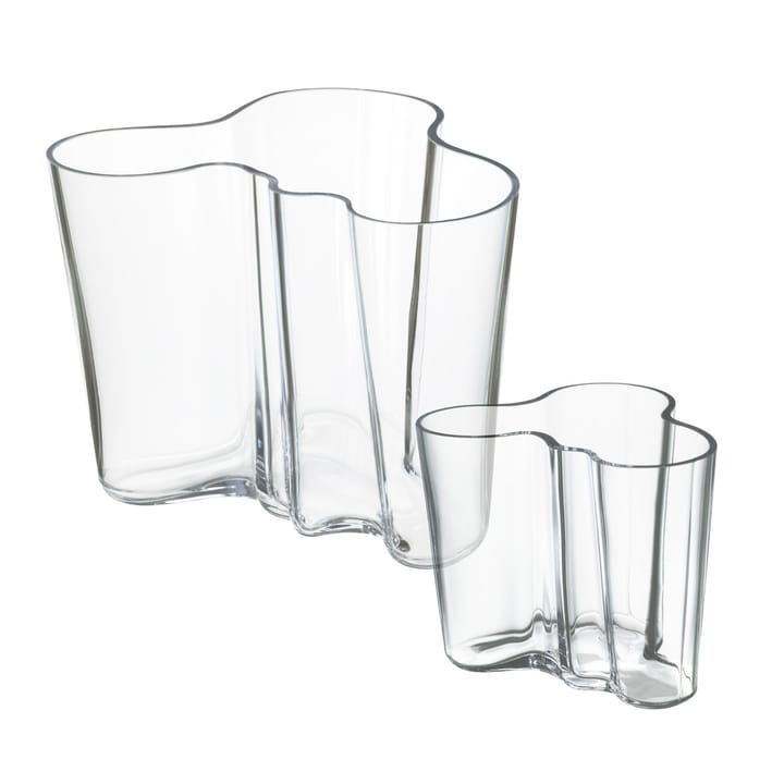 Aalto duo vase - clear - Iittala