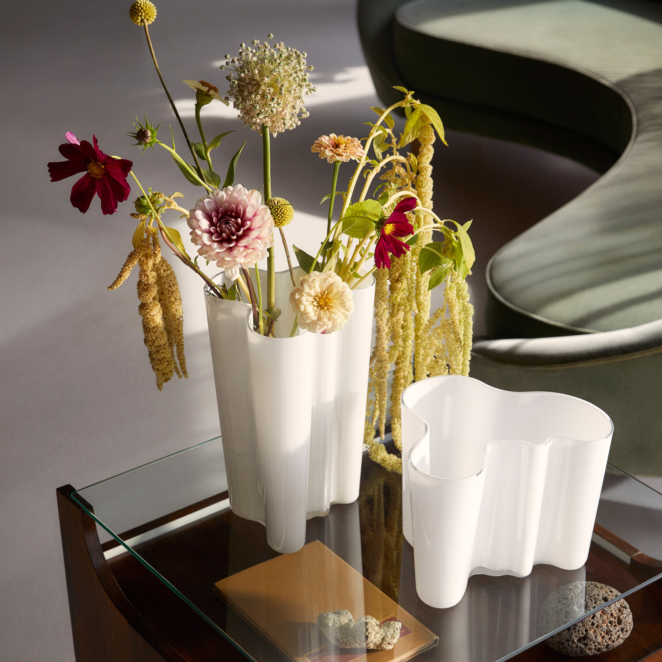 Aalto vase opal white from Iittala - NordicNest.com