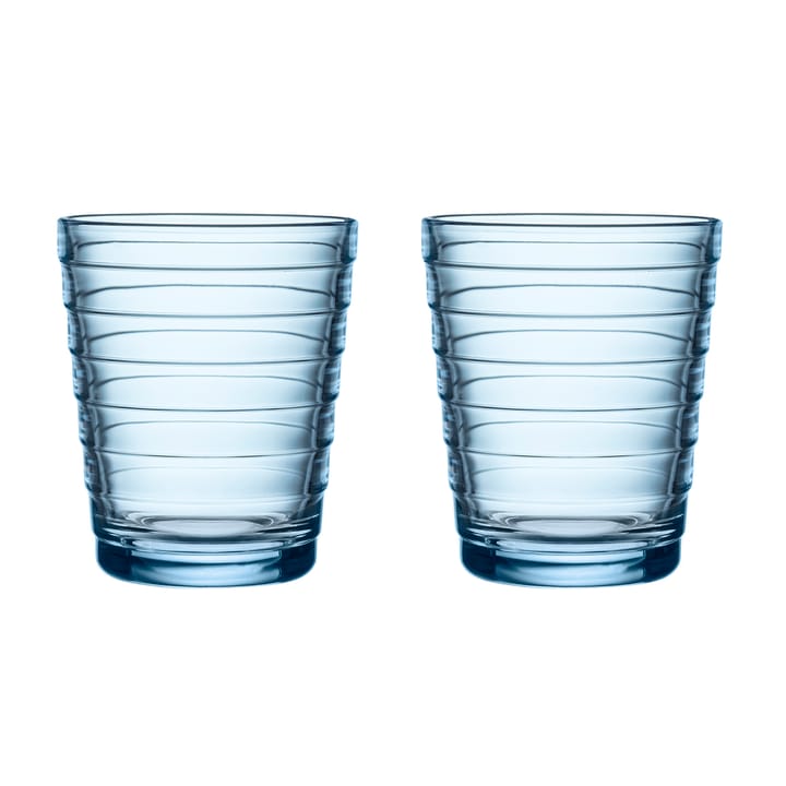 Aino Aalto drinks glass 22 cl 2-pack - aqua - Iittala