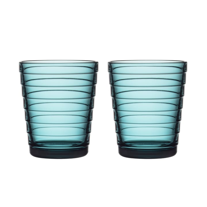 Aino Aalto drinks glass 22 cl 2-pack - ocean blue - Iittala