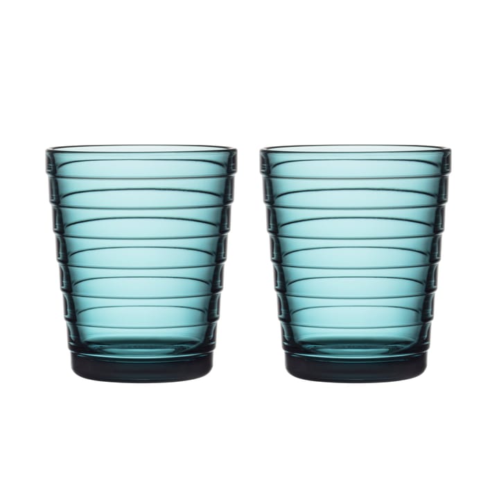 Aino Aalto drinks glass 22 cl 2-pack - ocean blue - Iittala
