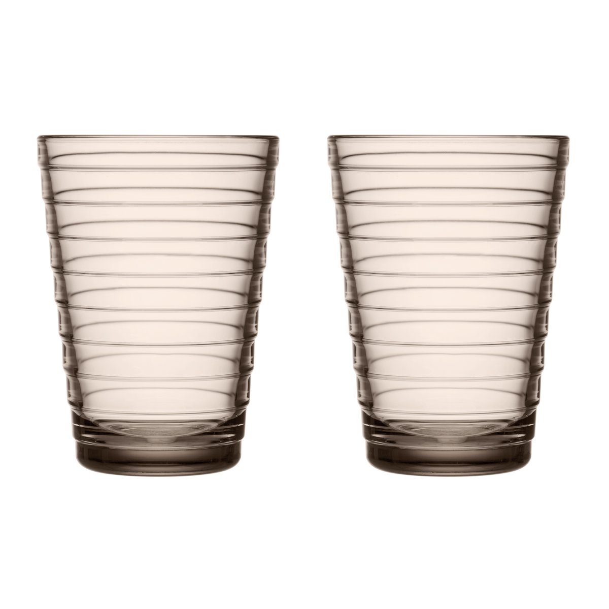 Iittala Aino Aalto drinks glass 33 cl 2-pack linen | Scandinavian Design | Drinking glasses & tumblers | Beige