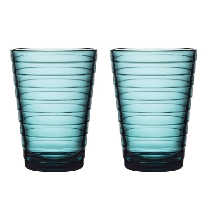 Aino Aalto drinks glass 33 cl 2-pack - ocean blue - Iittala