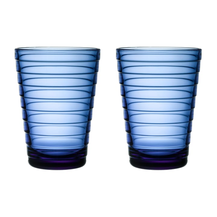 Aino Aalto drinks glass 33 cl 2-pack - Ultramarine blue - Iittala
