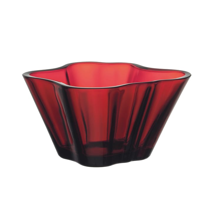 Alvar Aalto bowl 75 mm - Cranberry - Iittala