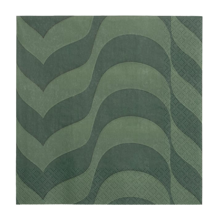 Alvar Aalto paper napkin 33x33 cm 20-pack - moss green - Iittala