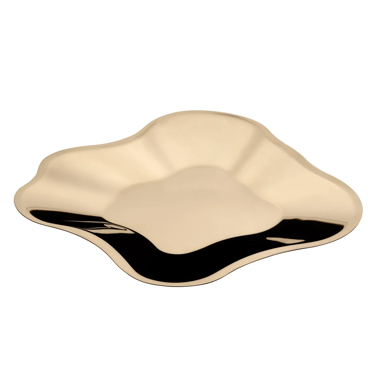 Iittala Alvar Aalto saucer rose gold large 504 mm | Scandinavian Design | Serving platters & dishes | Gold-coloured