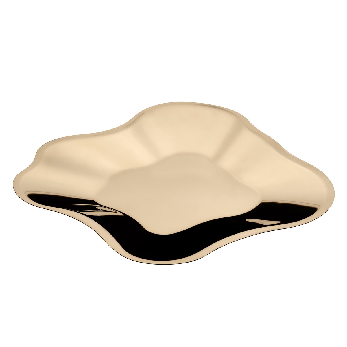 Iittala Alvar Aalto saucer rose gold large 504 mm | Scandinavian Design | Serving platters & dishes | Gold-coloured