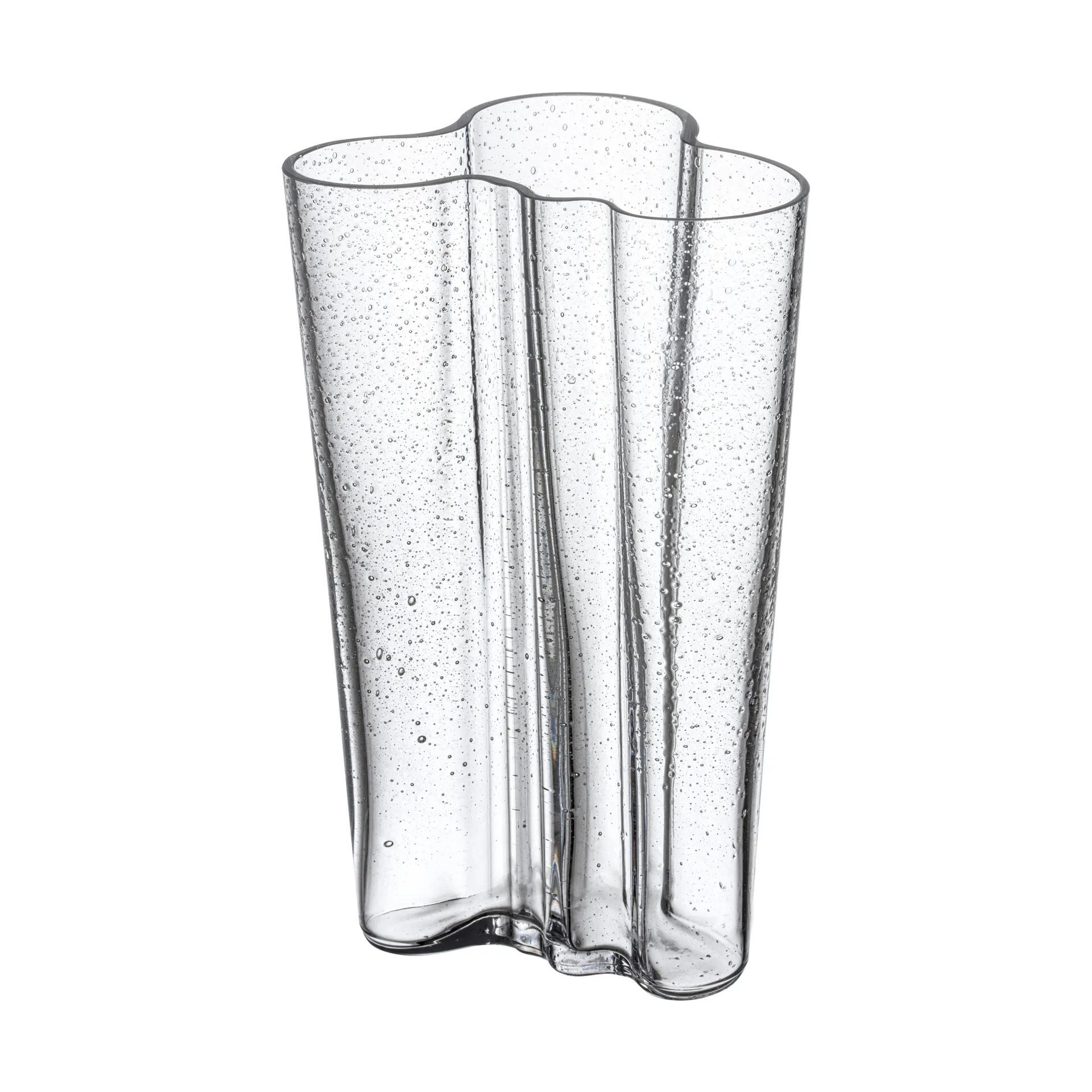 Alvar Aalto vase 200 mm, Bubble glass clear, anniversary edition Iittala