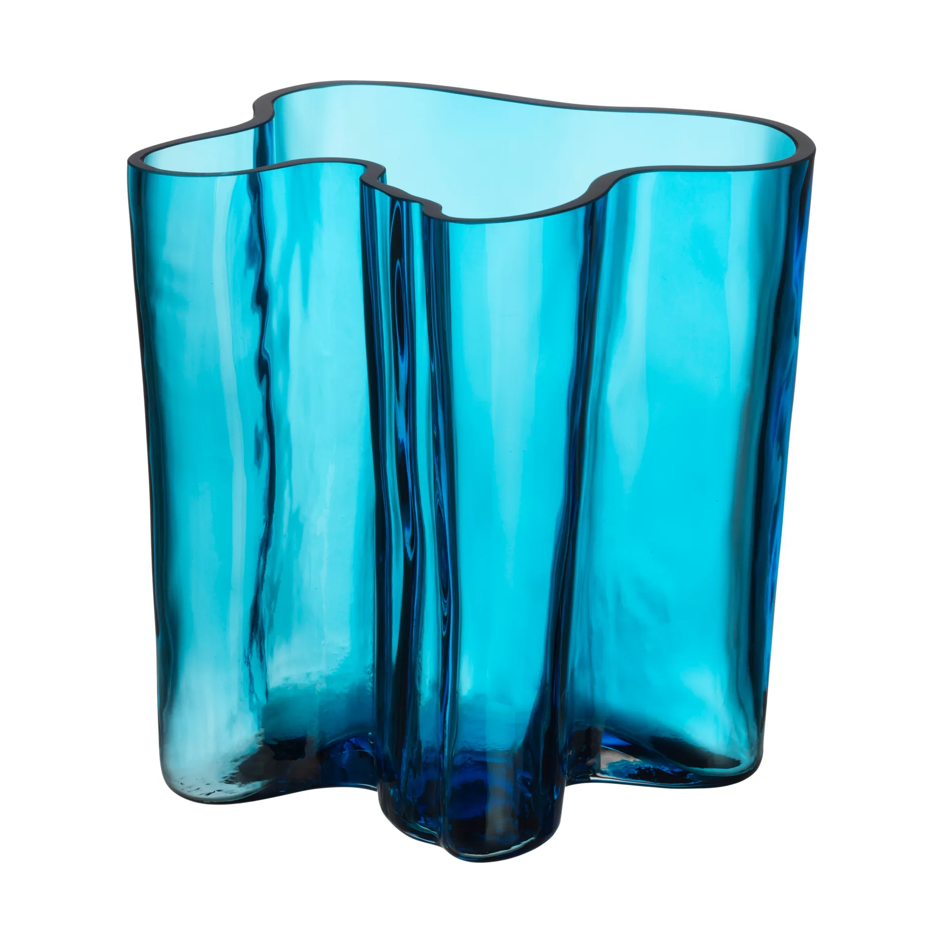 Alvar Aalto vase 200 mm, Turquoise Iittala