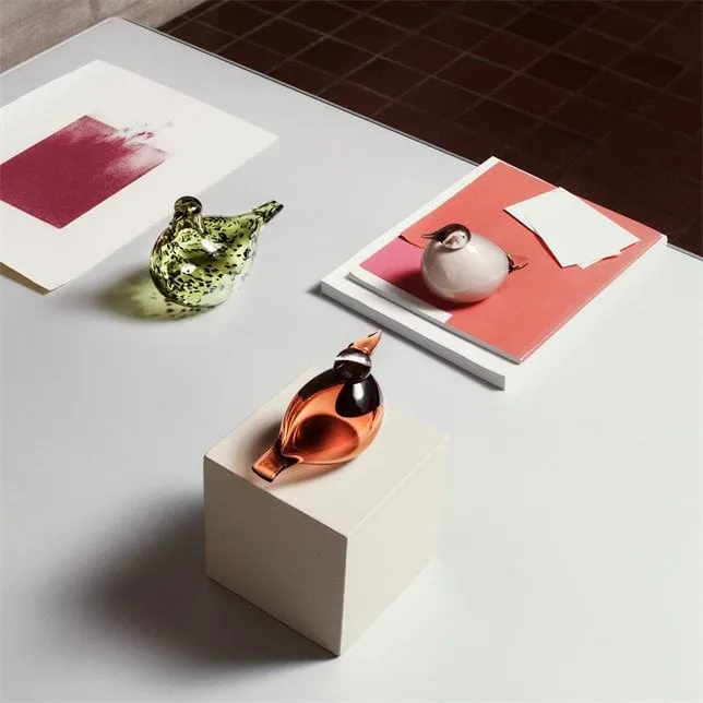 Birds by Toikka Kuulas, Linen, 14x9 cm Iittala
