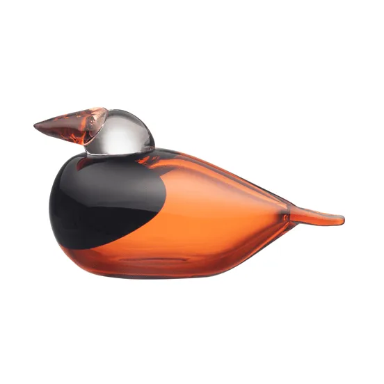 Birds by Toikka Queenfisher, Bitter orange, 15.5x7 cm Iittala