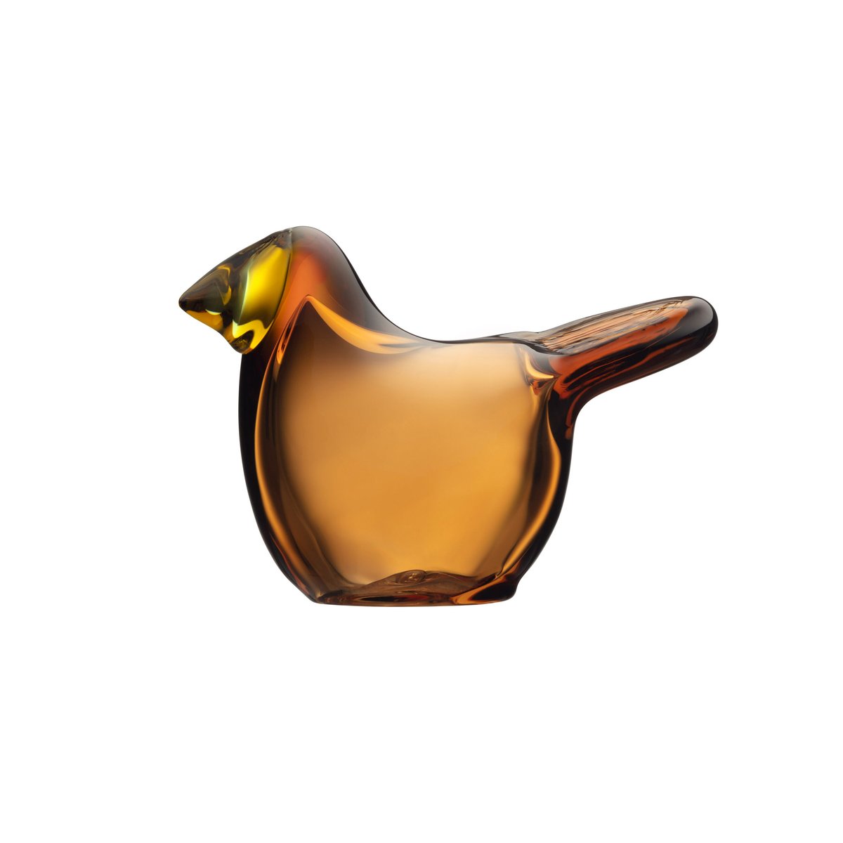 Iittala Birds by Toikka Robin copper-lemon | Scandinavian Design | Glass art | Orange
