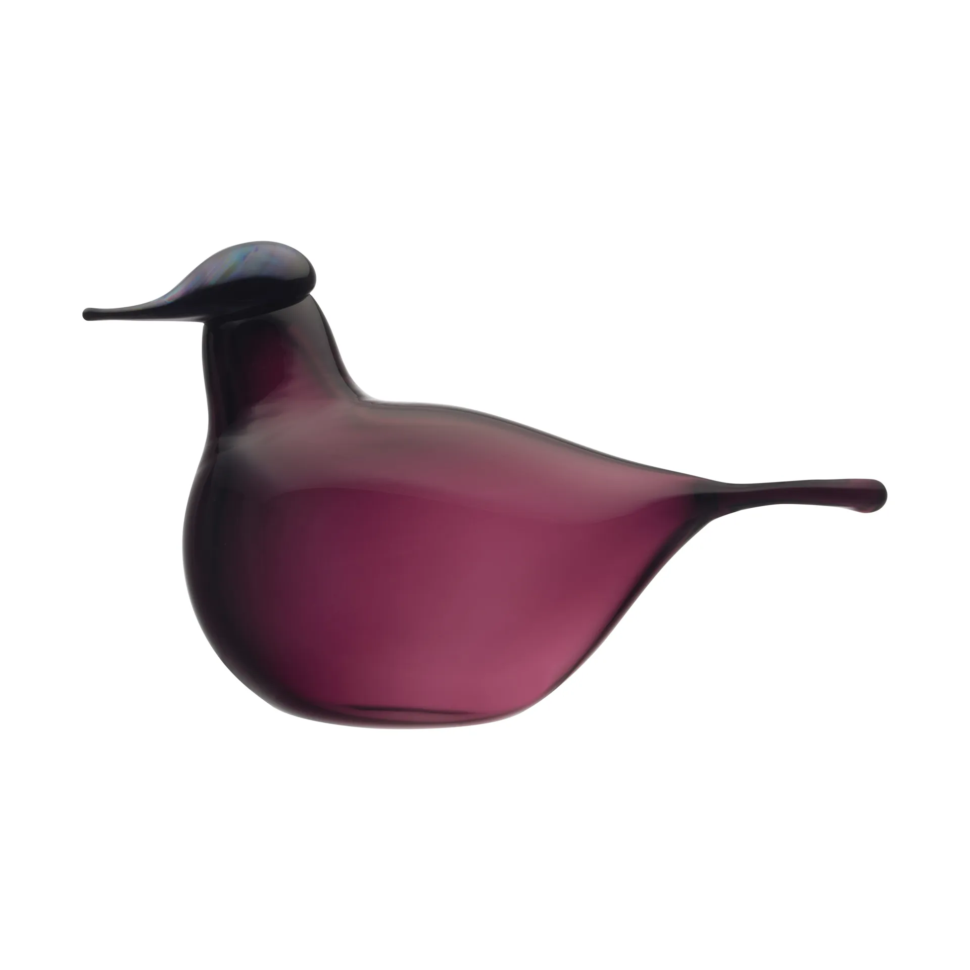 Chiffchaff glass bird, Purple, 13x8 cm Iittala