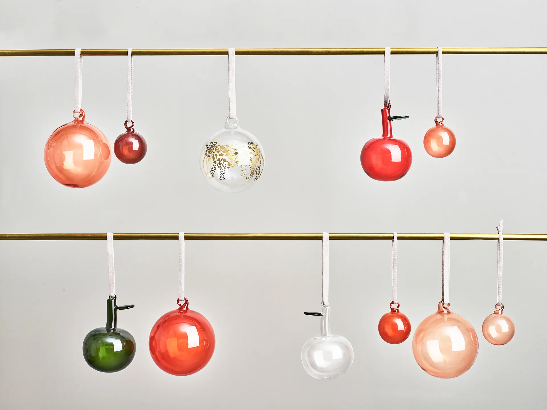 Iittala glass apple 3-pack, Clear Iittala