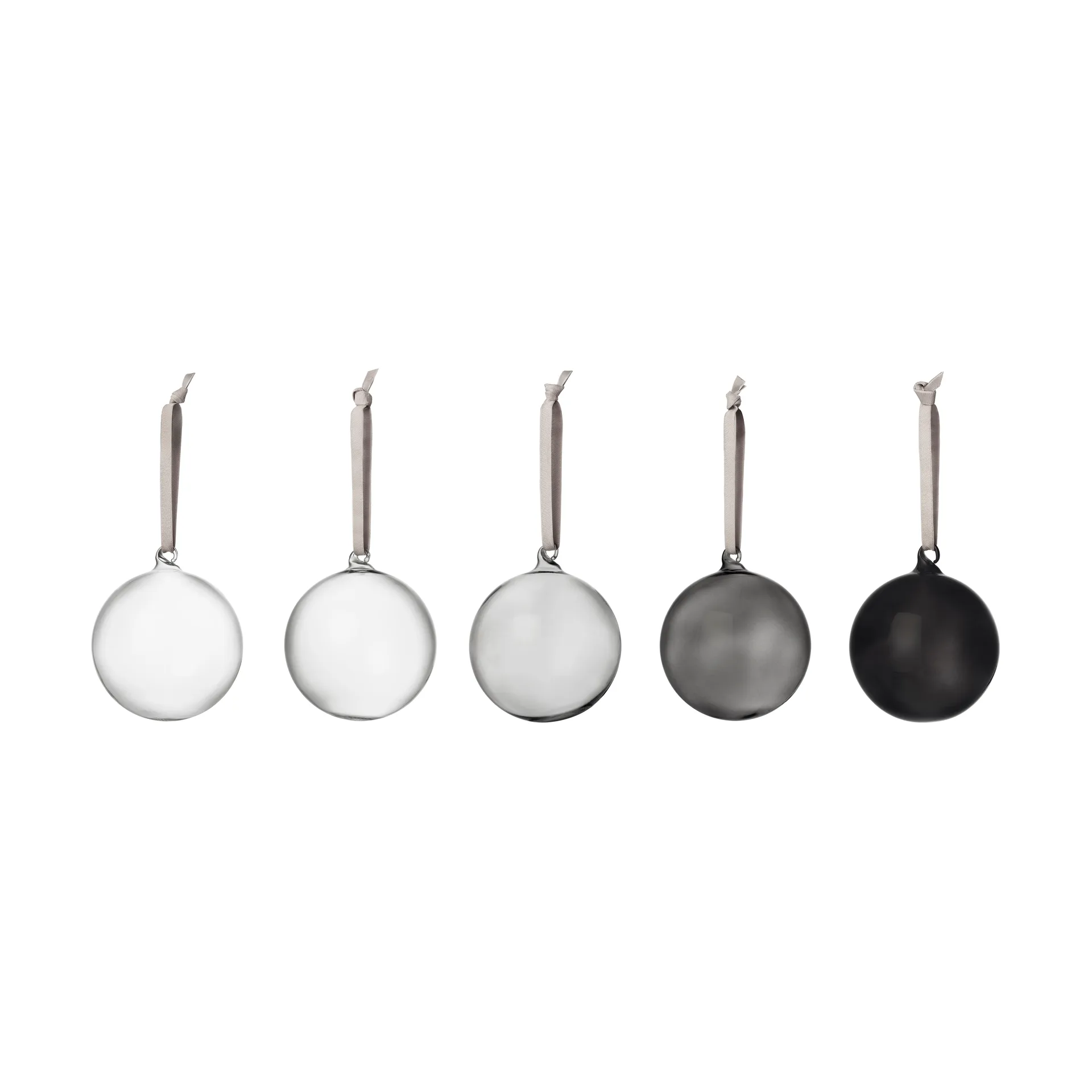 Iittala glass ball Ø8 cm 5-pack, Gray Iittala