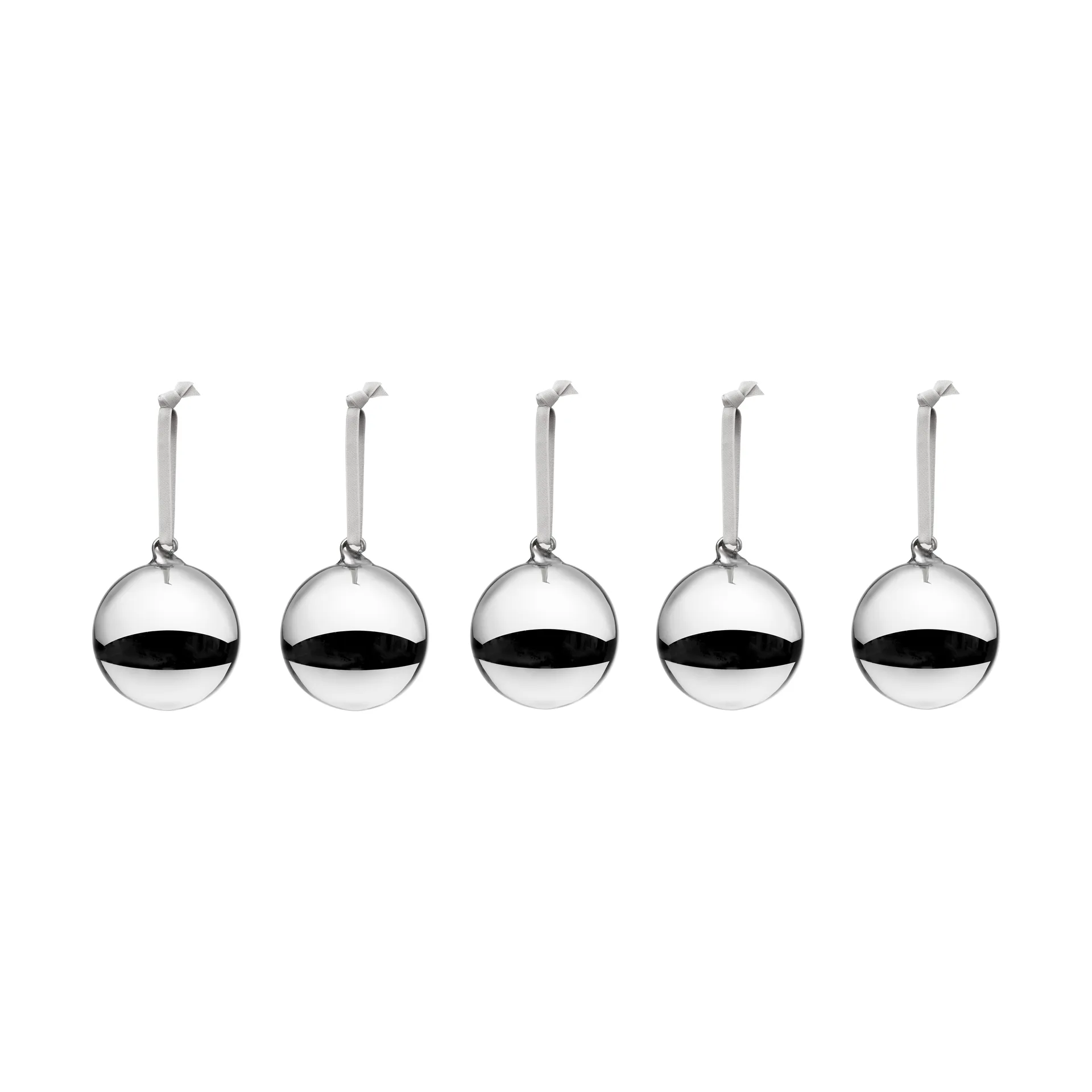 Iittala glass ball Ø8 cm 5-pack, Silver Iittala