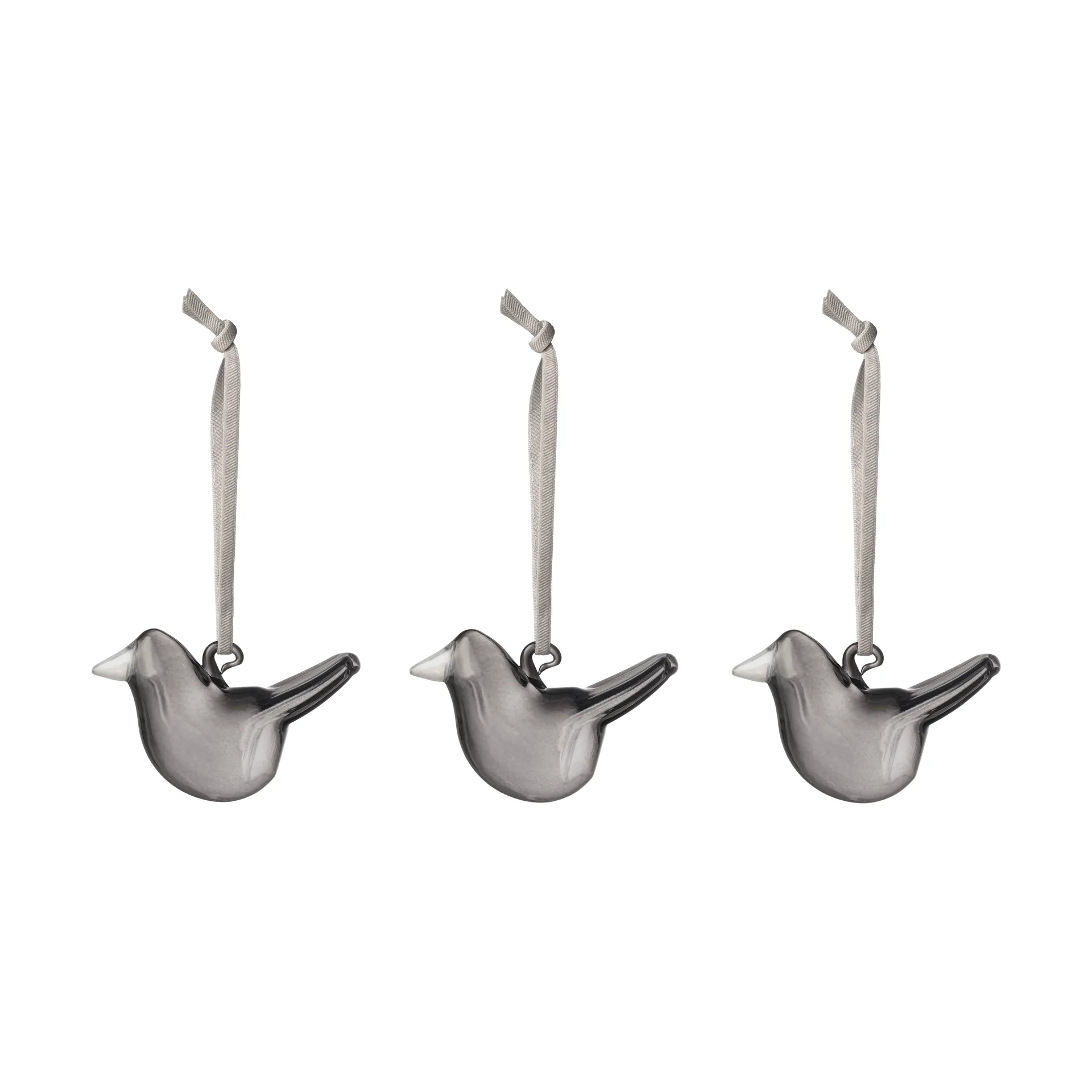 Iittala glass bird 3-pack, Gray Iittala