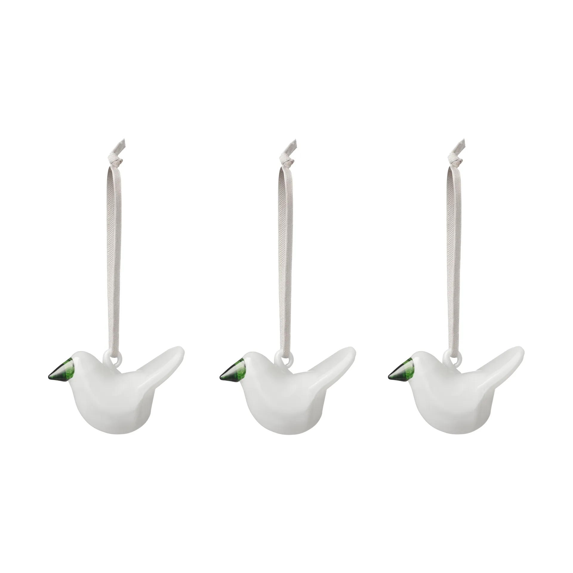 Iittala glass bird 3-pack, White Iittala