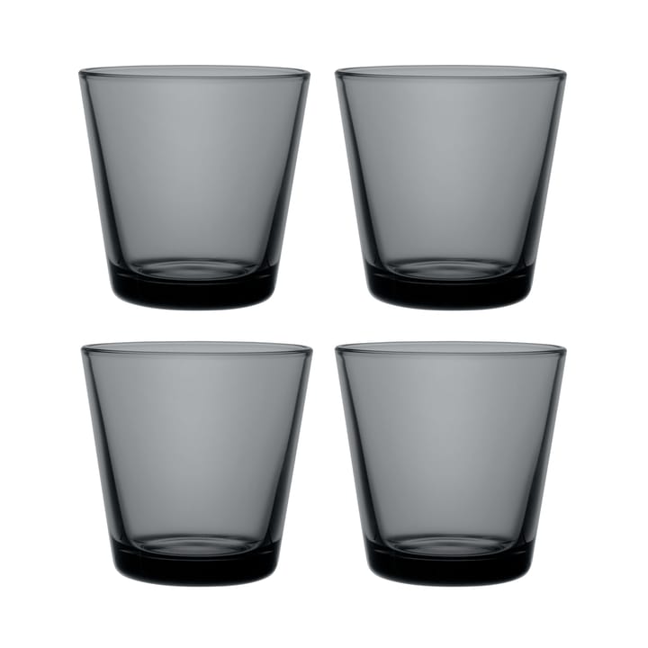 Kartio glass 4-pack - dark grey - Iittala