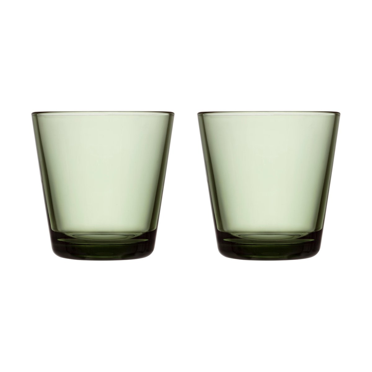 Iittala Kartio tumbler 21 cl 2-pack Pine green | Scandinavian Design | Drinking glasses & tumblers | Green