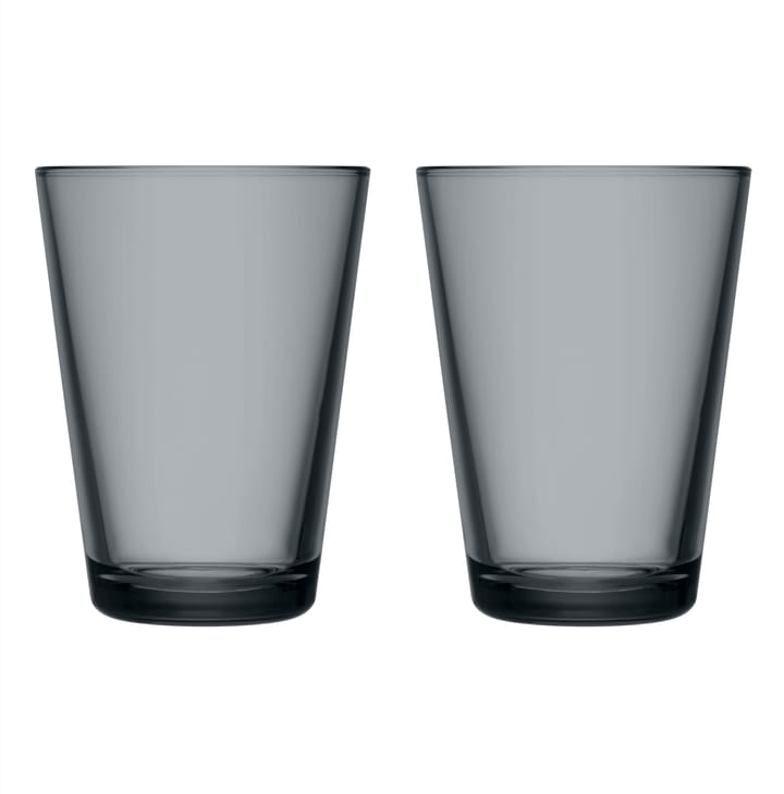 Kartio tumbler 40 cl 2-pack - dark grey - Iittala