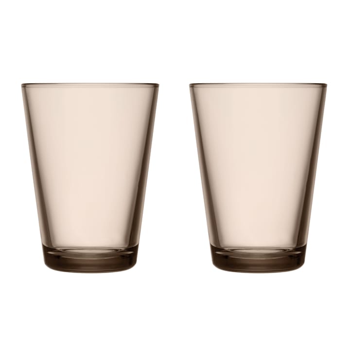 Kartio tumbler 40 cl 2-pack - linen - Iittala