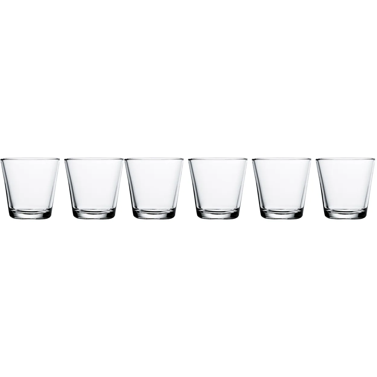 Iittala Kartio water glass 21 cl 6-pack clear | Scandinavian Design | Drinking glasses & tumblers | Transparent
