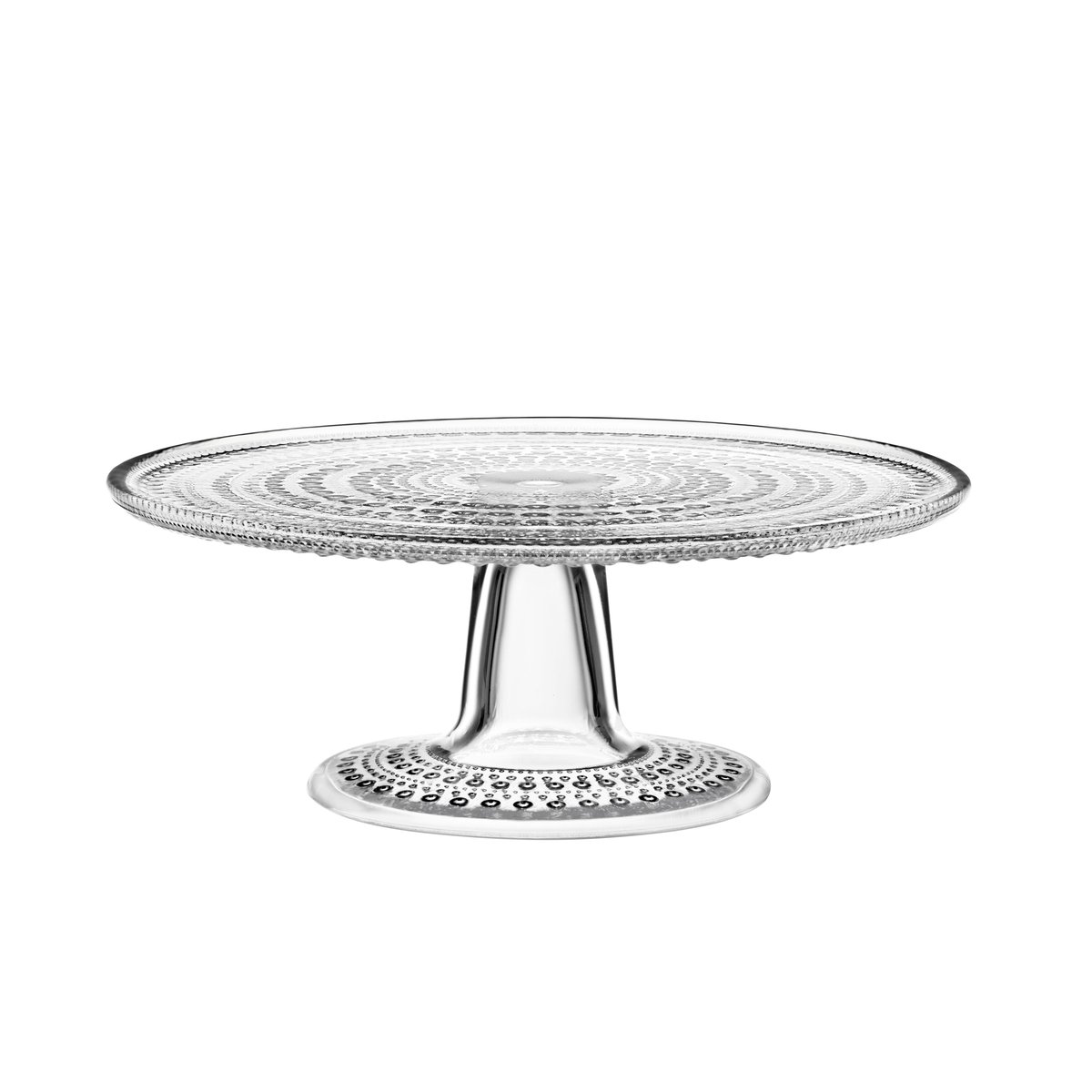 Iittala Kastehelm cake stand small clear | Scandinavian Design | Serving platters & dishes | Transparent