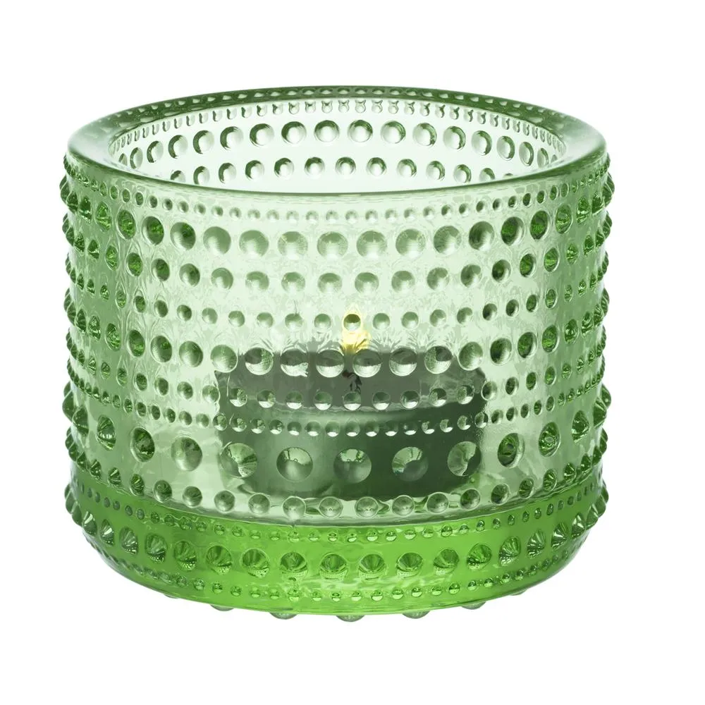 Iittala Kastehelmi candleholder apple green | Scandinavian Design | Tea light holders, lanterns & candle dishes | Green