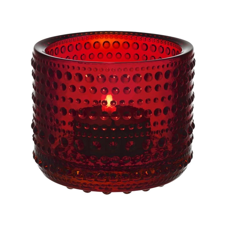 Kastehelmi candleholder - cranberry - Iittala