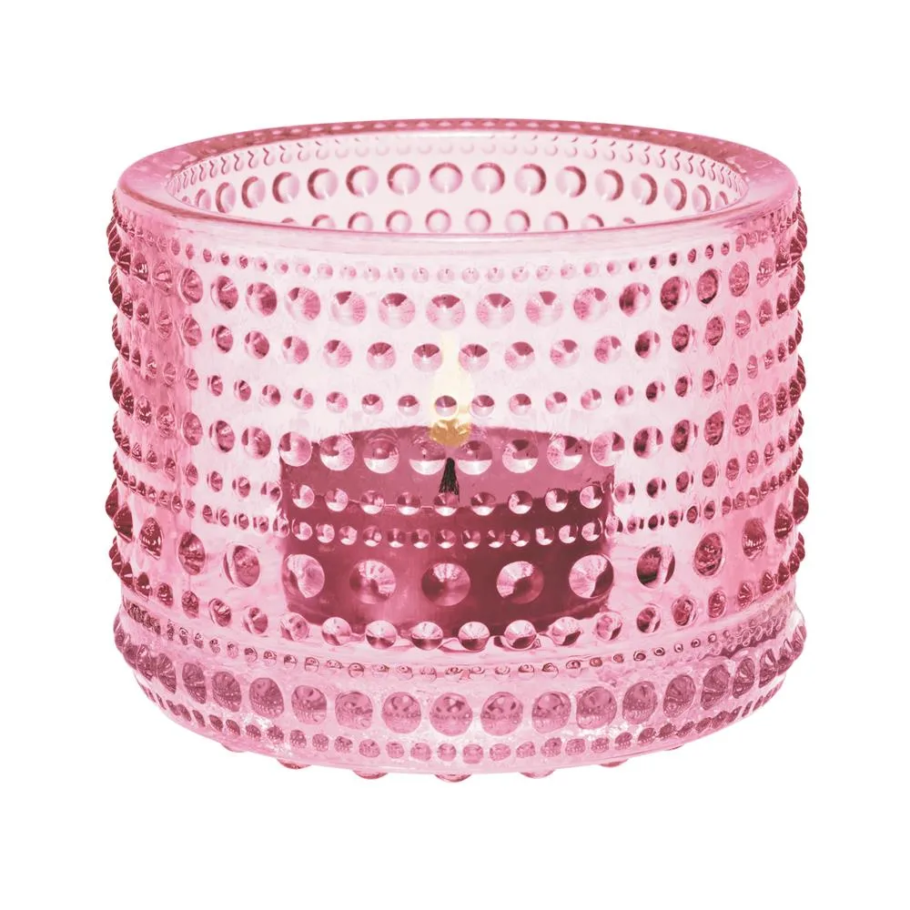 Kastehelmi candleholder, pale pink Iittala