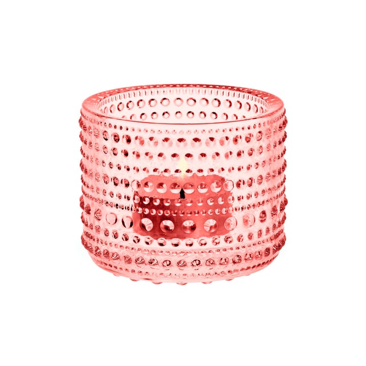 Kastehelmi candleholder - salmon pink - Iittala