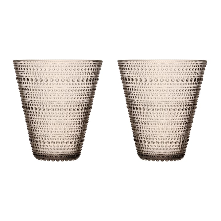 Kastehelmi glass 3 cl 2-pack - linen - Iittala