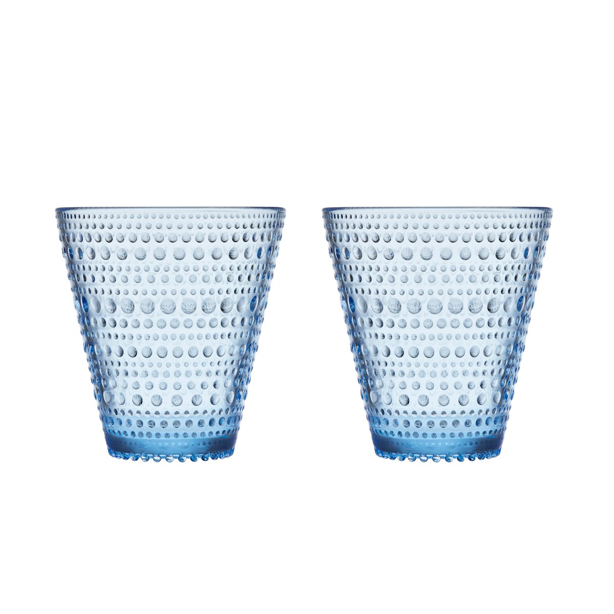 Iittala Kastehelmi glass 30 cl 2-pack aqua | Scandinavian Design | Drinking glasses & tumblers | Blue
