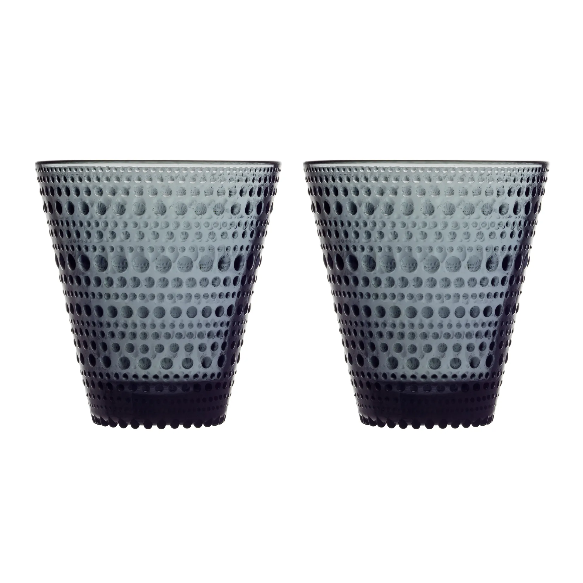 Kastehelmi glass 30 cl 2-pack, dark grey Iittala