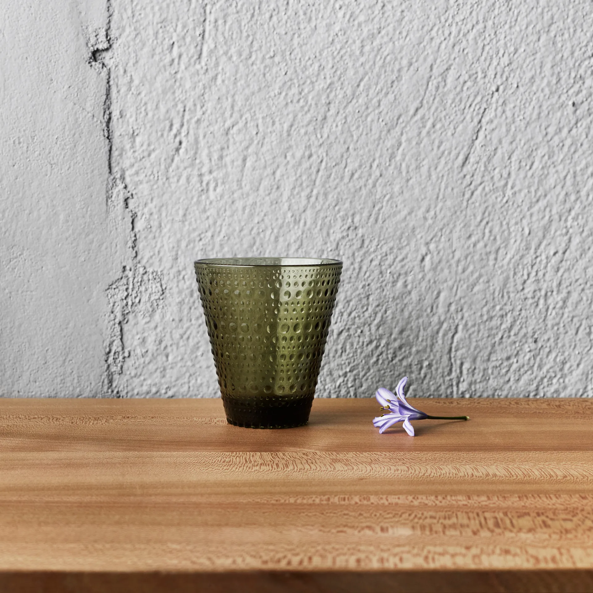 Kastehelmi glass 30 cl 2-pack, moss green Iittala